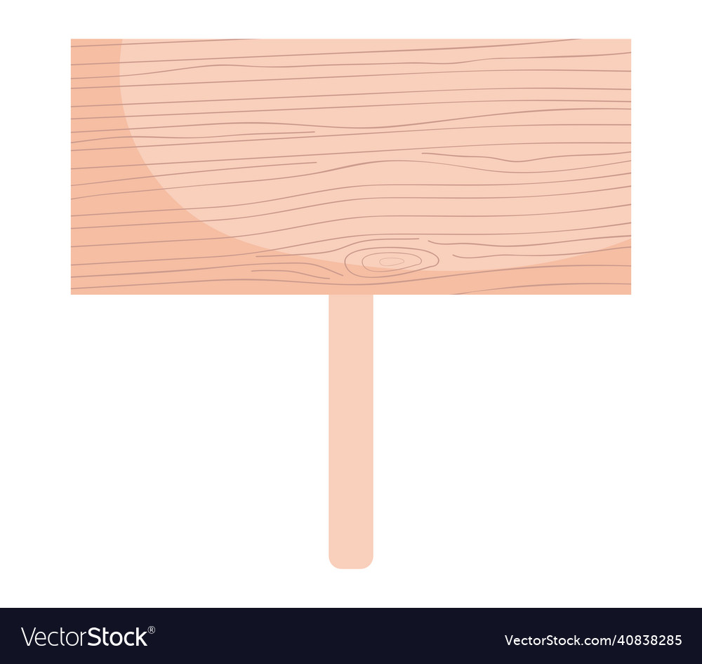 Wooden placard icon