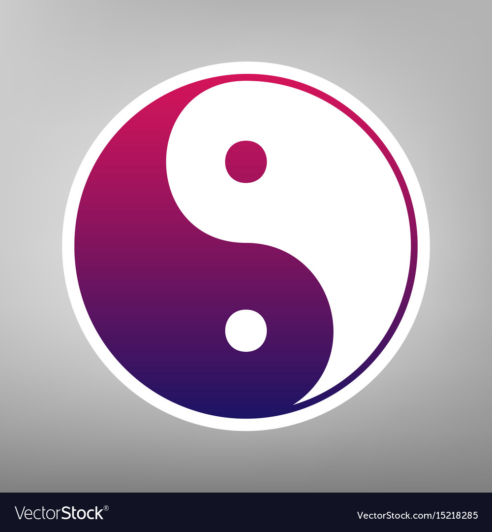 Ying Yang Symbol für Harmonie und Balance