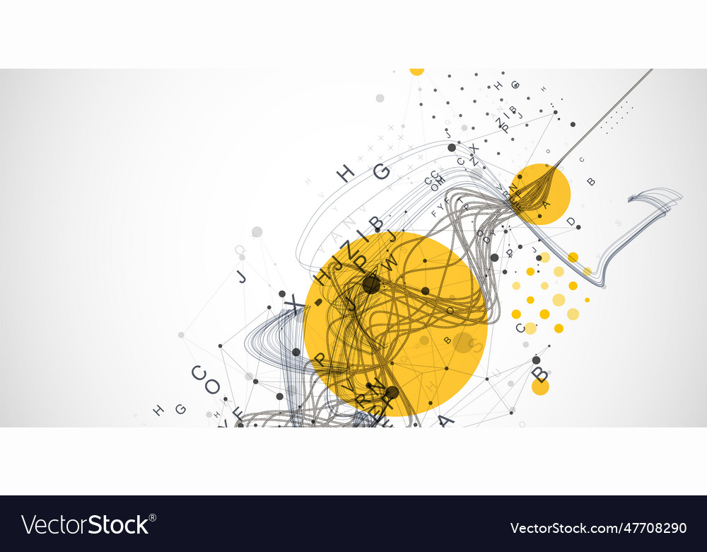 Abstract background with a wireframe dynamic Vector Image