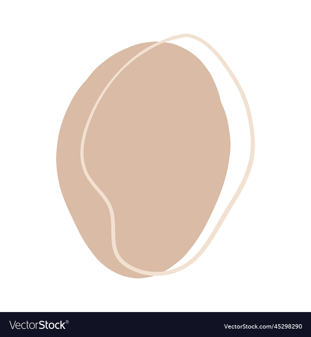 Abstract boho random blob shapes simple hand vector image Abstract boho random blob shapes simple hand