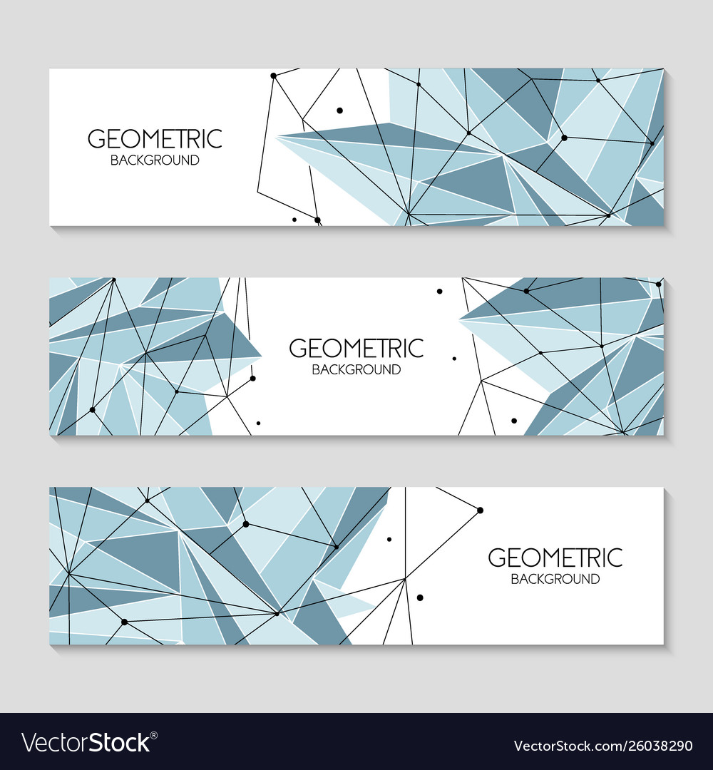 Abstract Polygonal Network Background