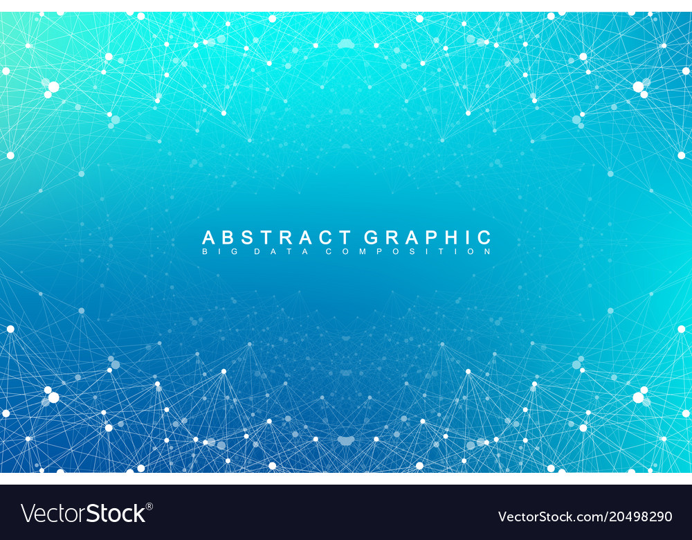 Big Data Visualization Graphic Abstract Royalty Free Vector