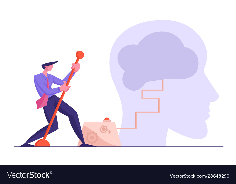 Creativity and searching solution concept vector image Creativity and searching solution concept