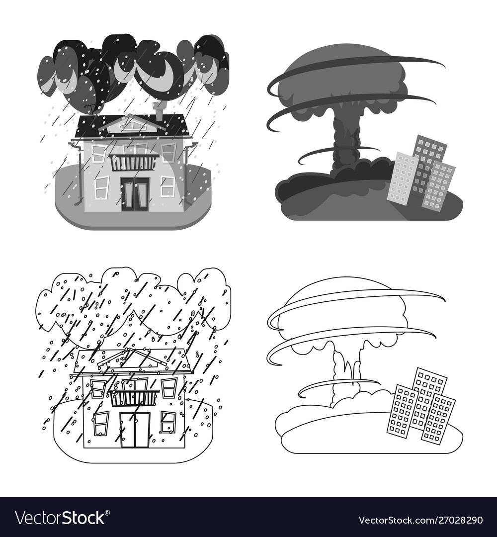 Design weather and distress icon set Royalty Free Vector