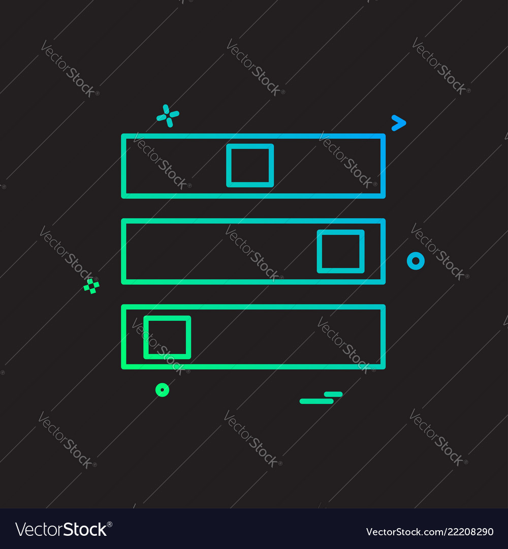 Files icon design vector image Files icon design