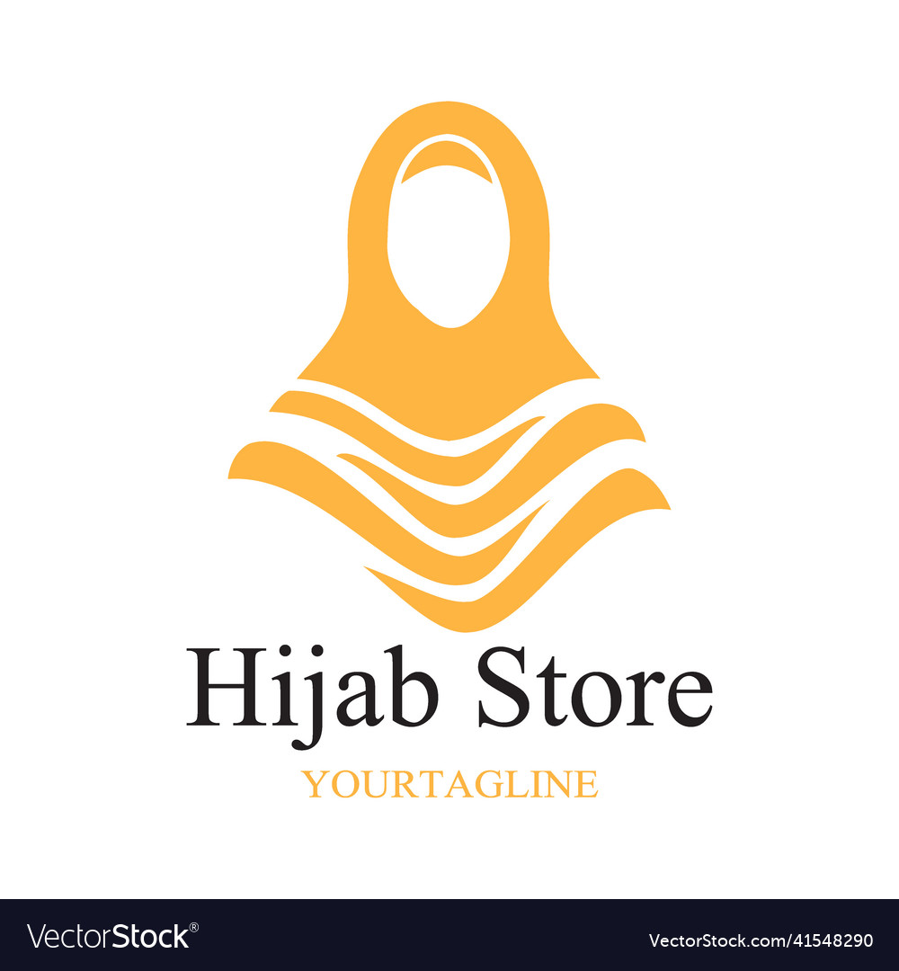 Graphic logo of fashionable hijab