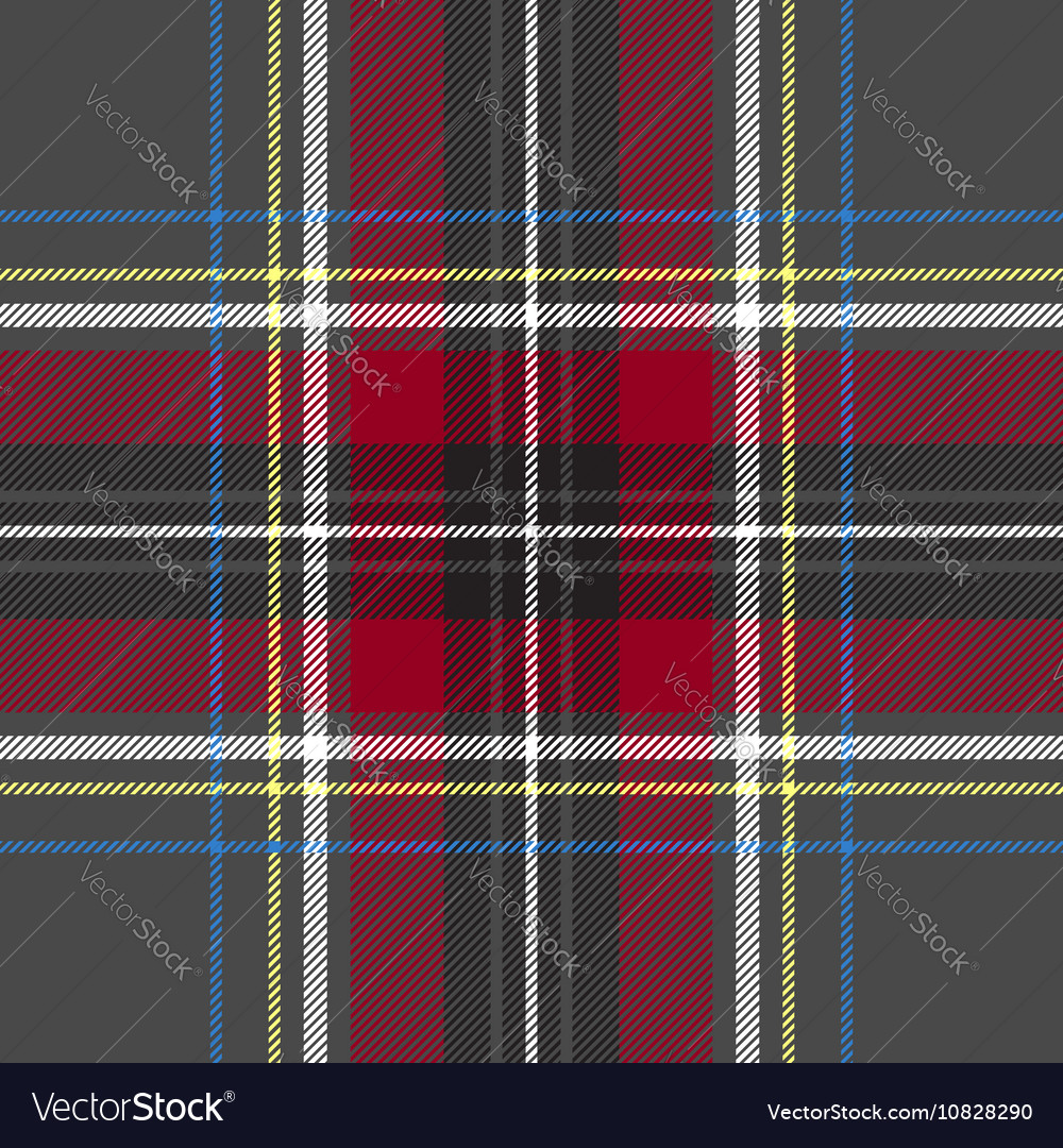 Gray red check plaid texture seamless pattern