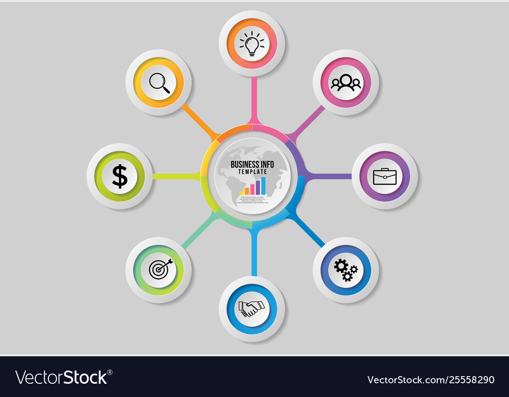 Infographic design template with options steps