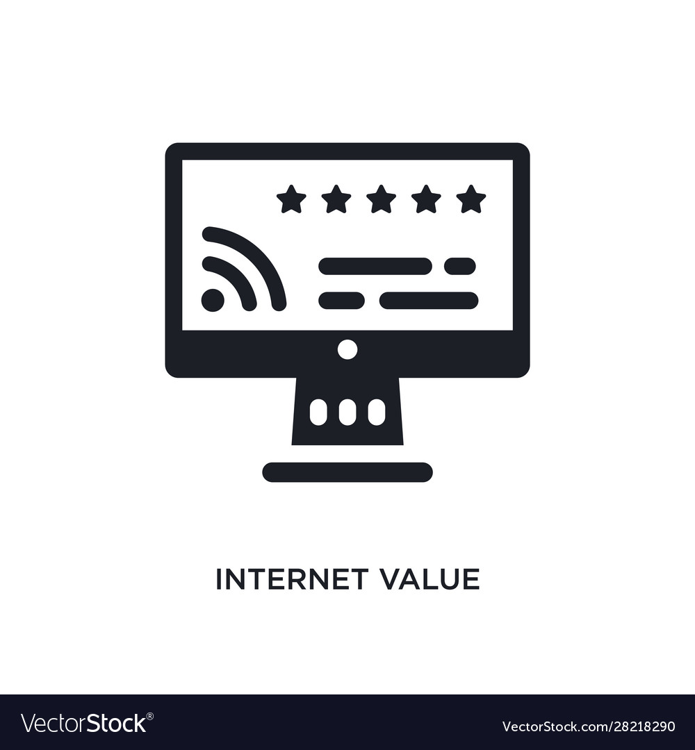 Internet value isolated icon simple element from