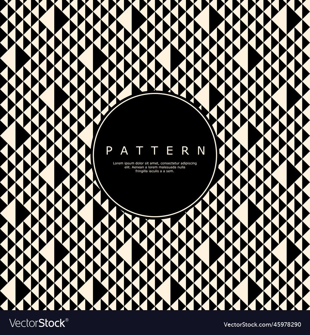 Luxury stripe triangle shape pattern design vector image Luxury stripe triangle shape pattern design