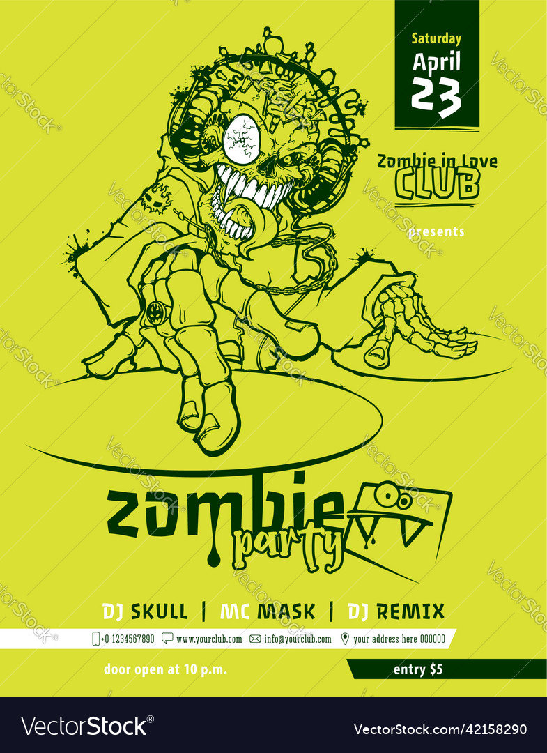 Music party poster template flyer brochure