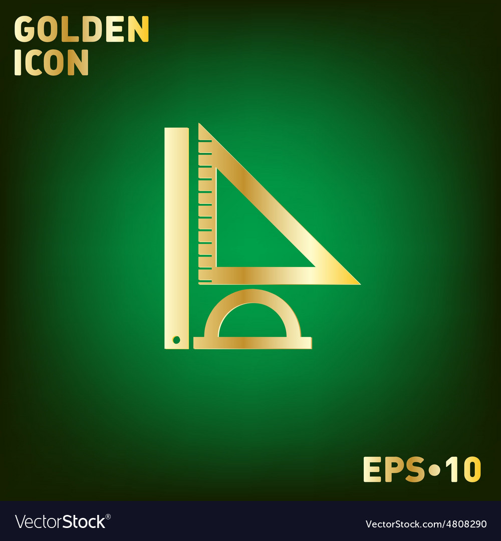 Ruler protractor triangle symbol of geometry