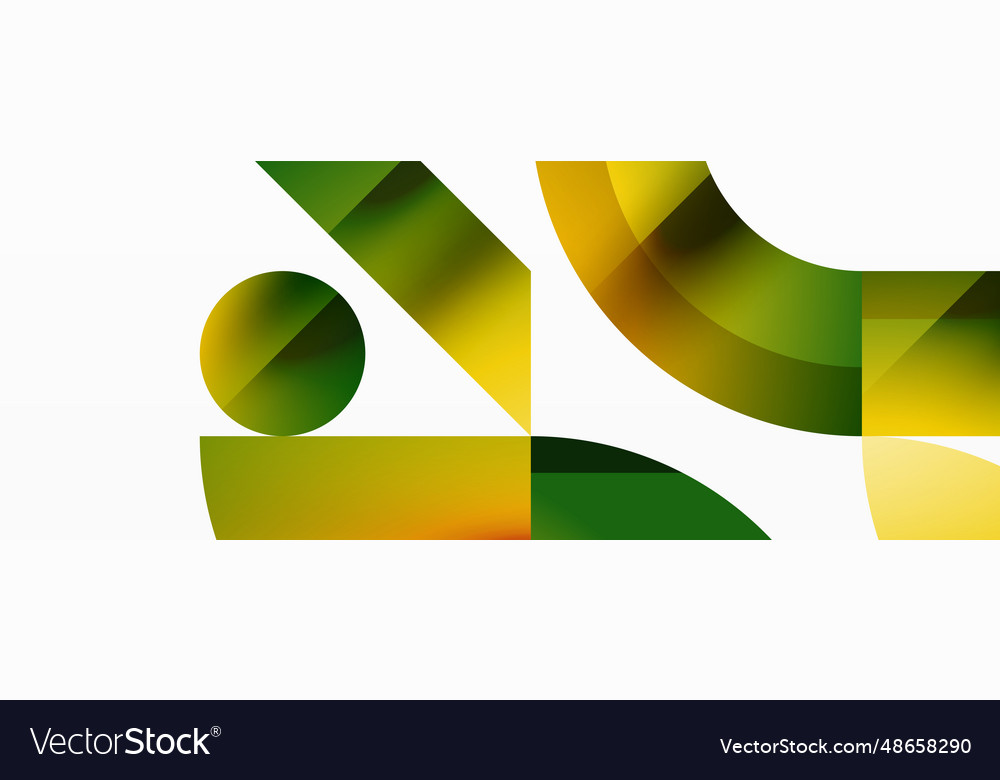 Triangle and circle minimalist composition simple Vector Image Triangle and circle minimalist composition simple