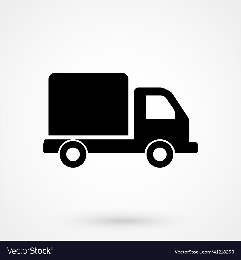 Truck icon delivery van service concept