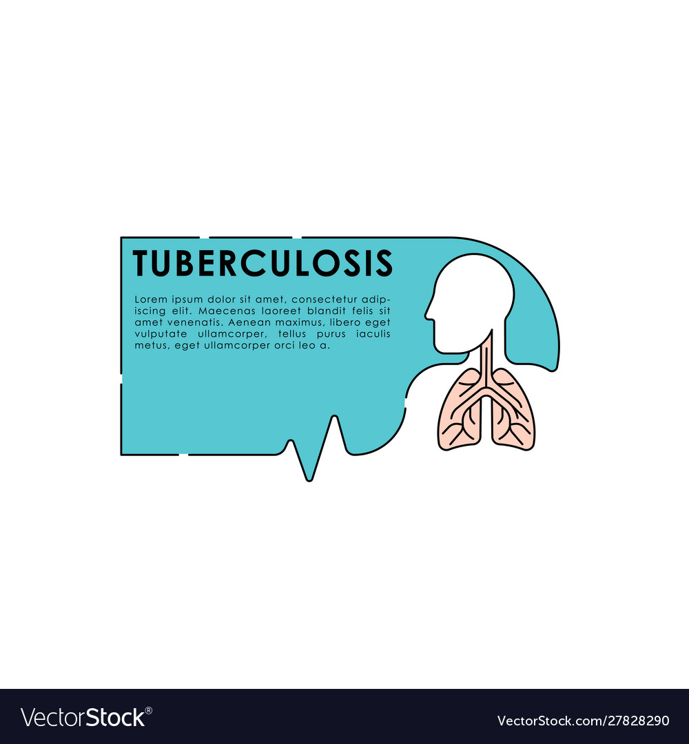 Tuberculosis - medical lungs Royalty Free Vector Image