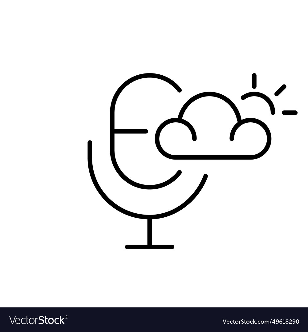 Using voice search to get weather forecast Vector Image Using voice search to get weather forecast