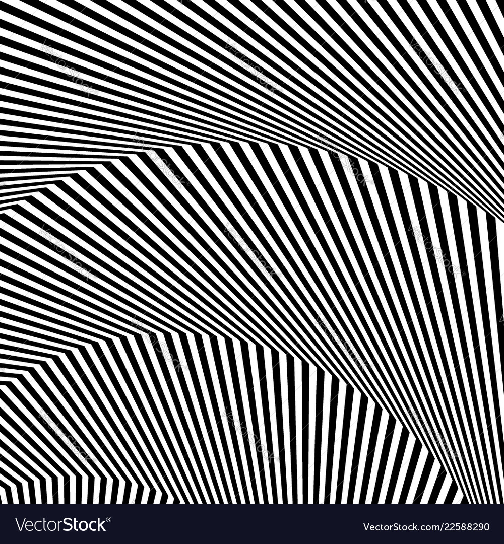 Wavy zigzag lines lines with distortion crease Vector Image