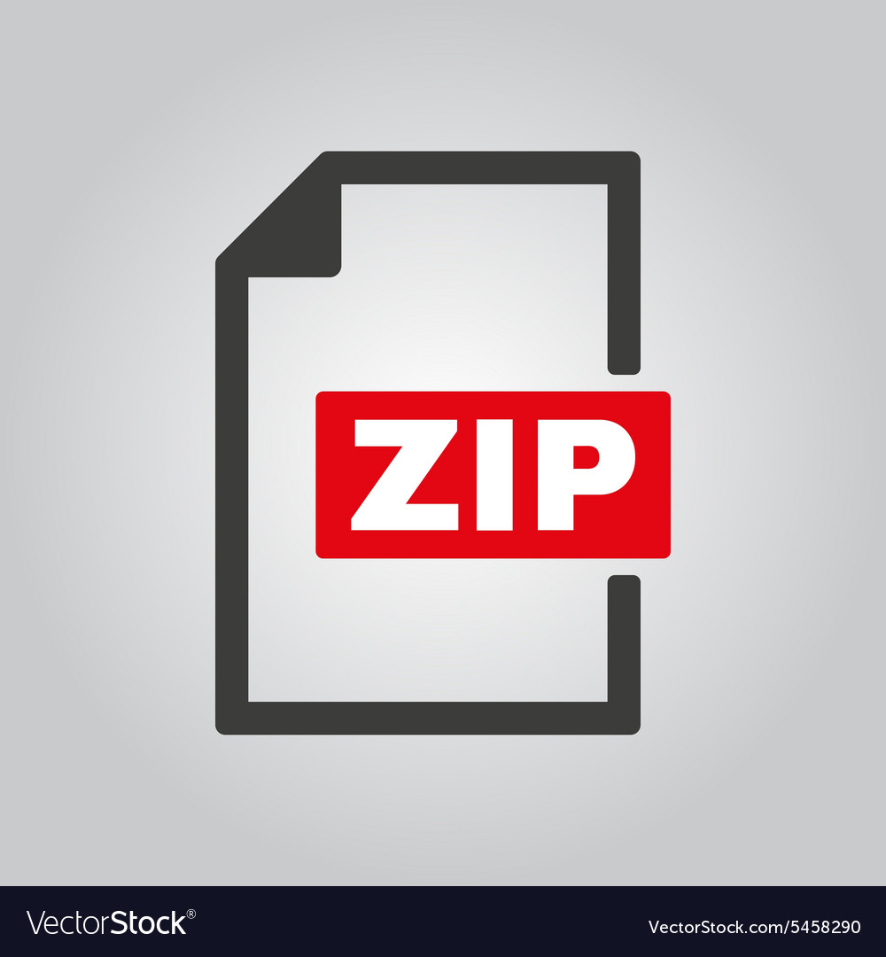 Zip file icon archive and compressed symbol