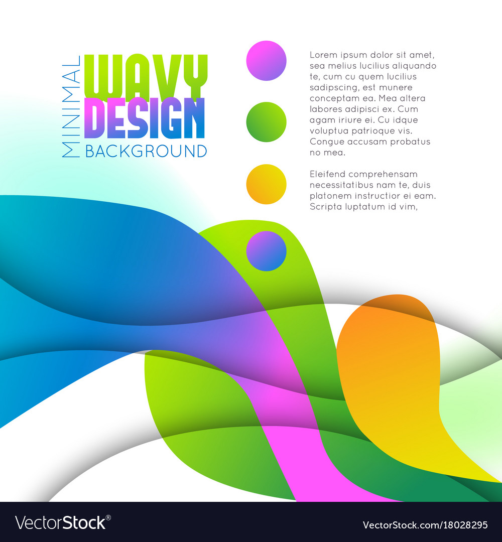 Abstract background with colorful waves