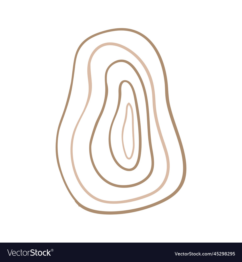 Abstract boho line blob shapes simple hand drawn vector image Abstract boho line blob shapes simple hand drawn