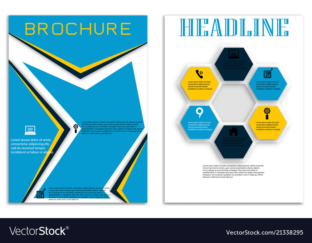 Brochure template flyer design background