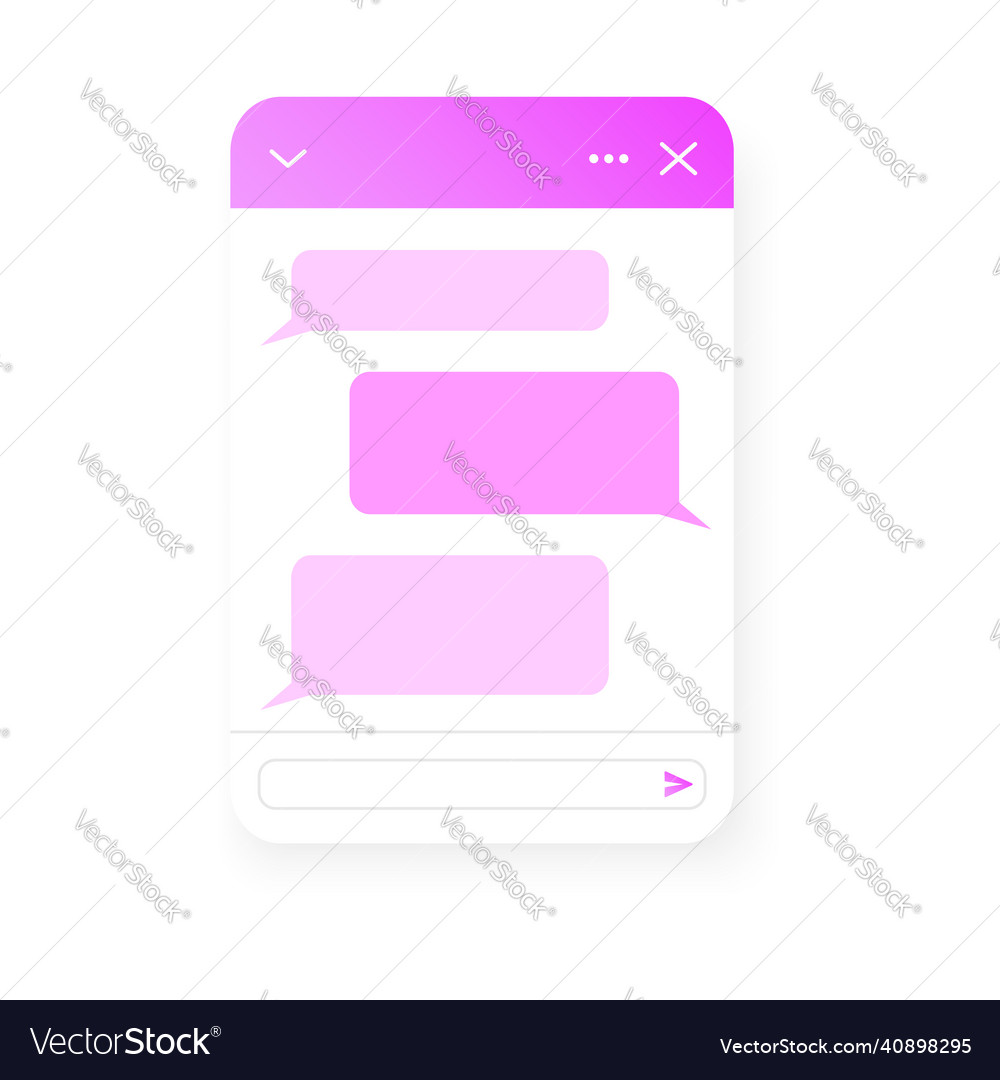 Chat bot screen template life pop up window