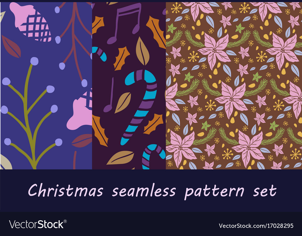 Christmas seamless pattern with fir tree
