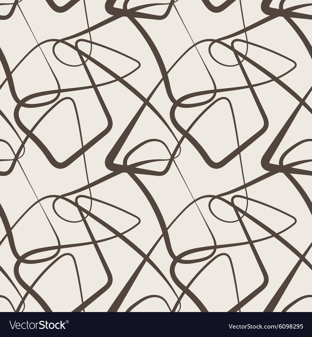 Curled Line Abstract Pattern