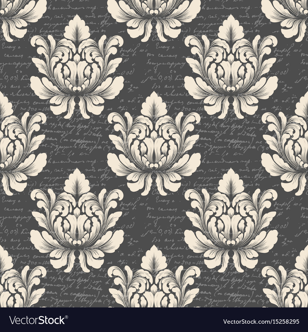 Damask seamless pattern background