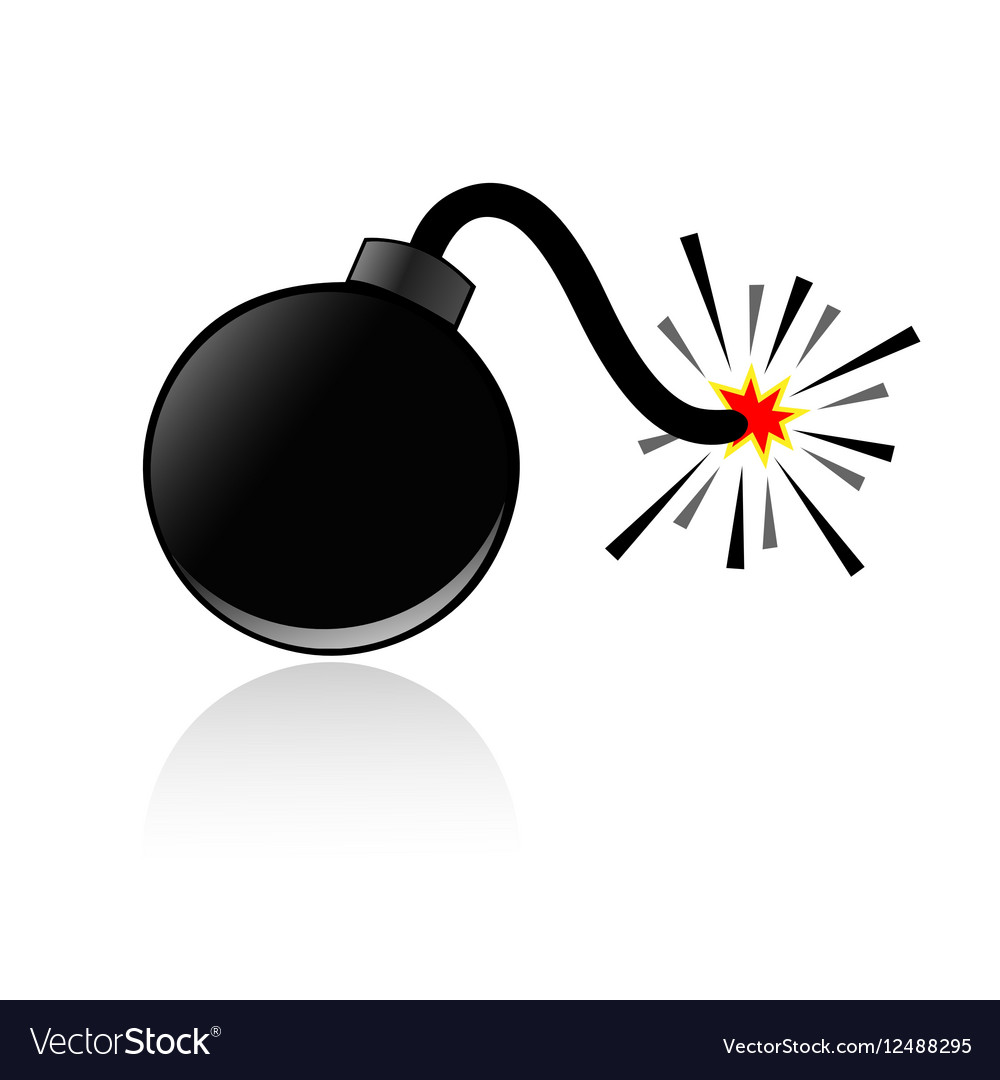 Exploding Bomb with Shadow