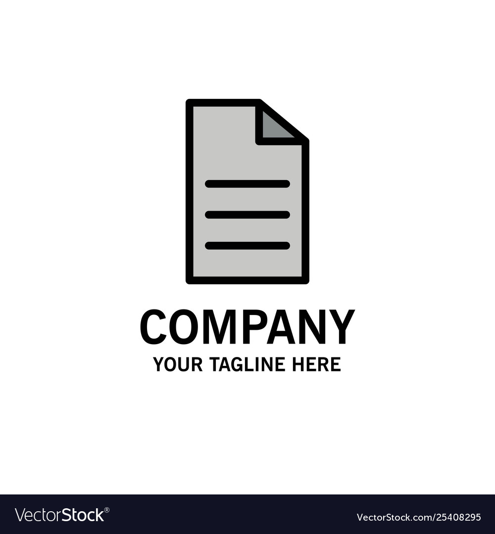File data user interface business logo template