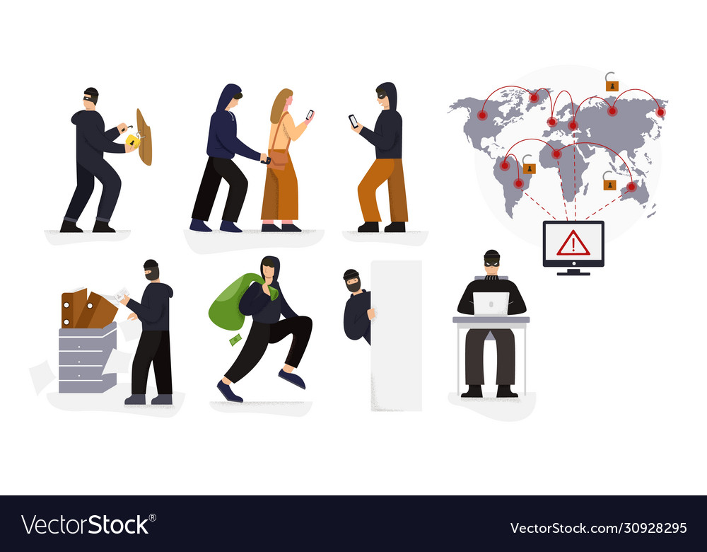 Infographics hacker cyber crime with hacking