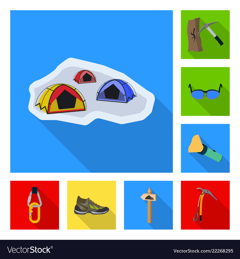 Isolated object of mountaineering and peak symbol vector image Isolated object of mountaineering and peak symbol