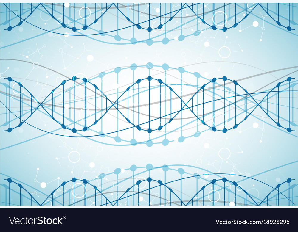 Science template wallpaper or banner with a dna Vector Image Science template wallpaper or banner with a dna Vector Image