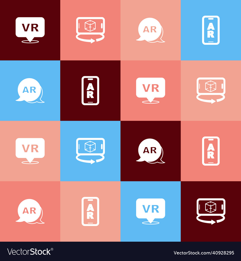 Set pop art virtual reality 3d modeling