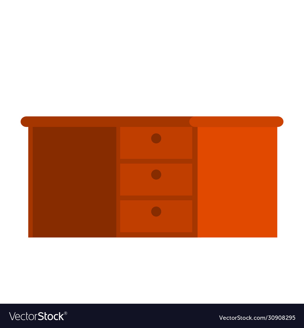 Wooden brown desk Royalty Free Vector Image - VectorStock