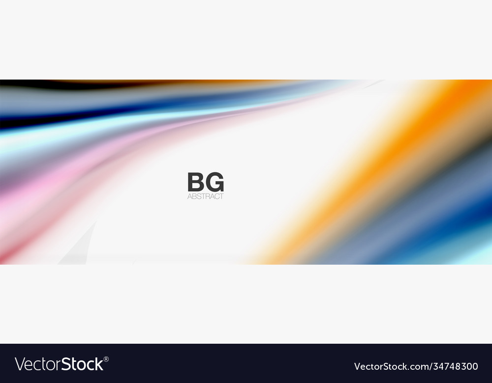 Abstract background smooth flowing lines blurred vector image Abstract background smooth flowing lines blurred