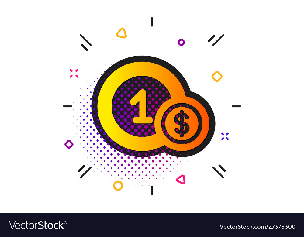 Coins icon money sign cash payment