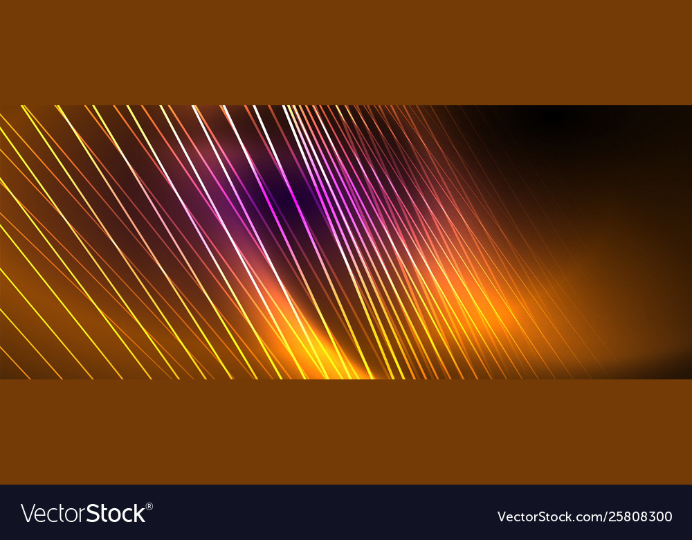 Color light with lines outer space background vector image Color light with lines outer space background