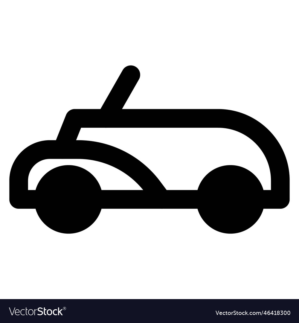 Convertible car with a removable or foldable roof Vector Image