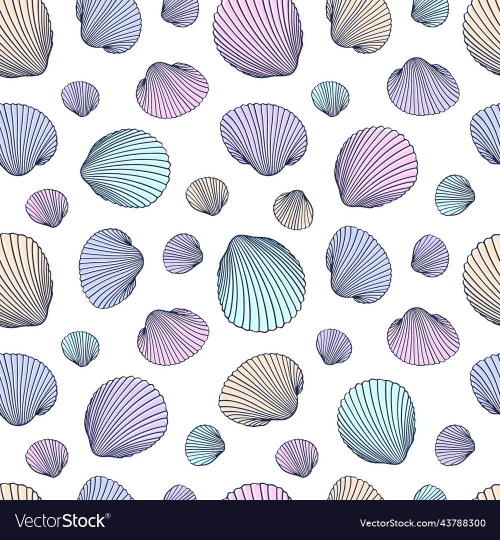 Cute seashell pattern