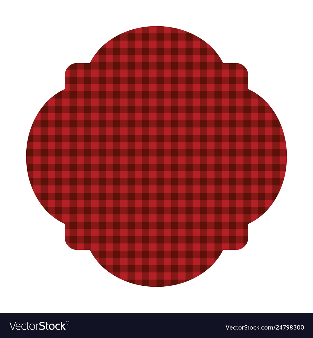 Frame with geometric textile pattern Vector Image Frame with geometric textile pattern