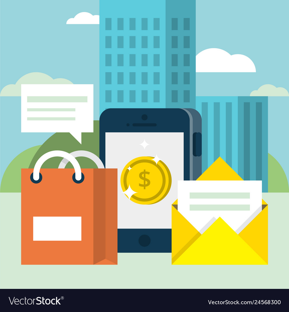 Mobile marketing background