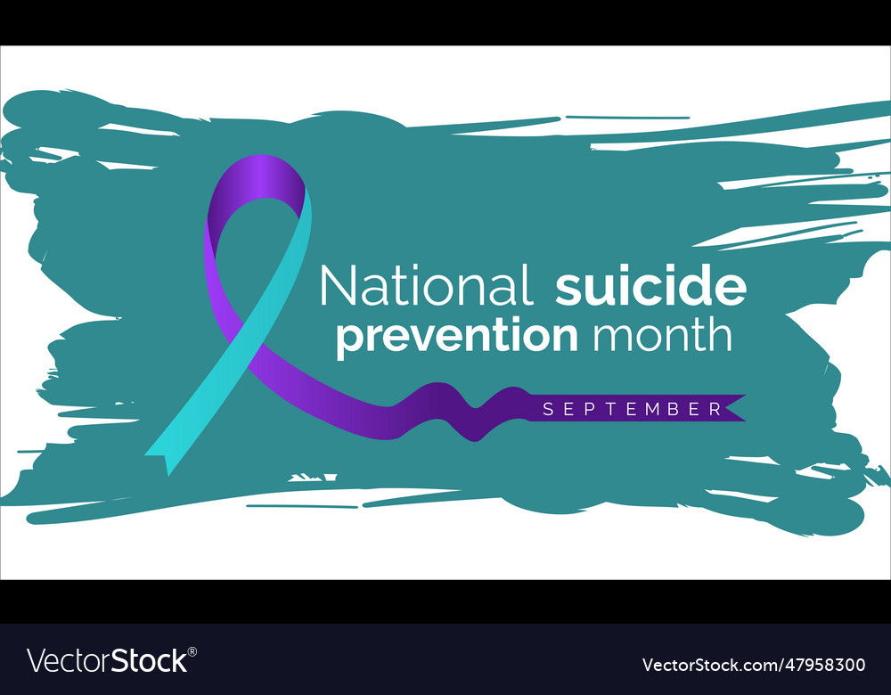 National suicide prevention month Royalty Free Vector Image