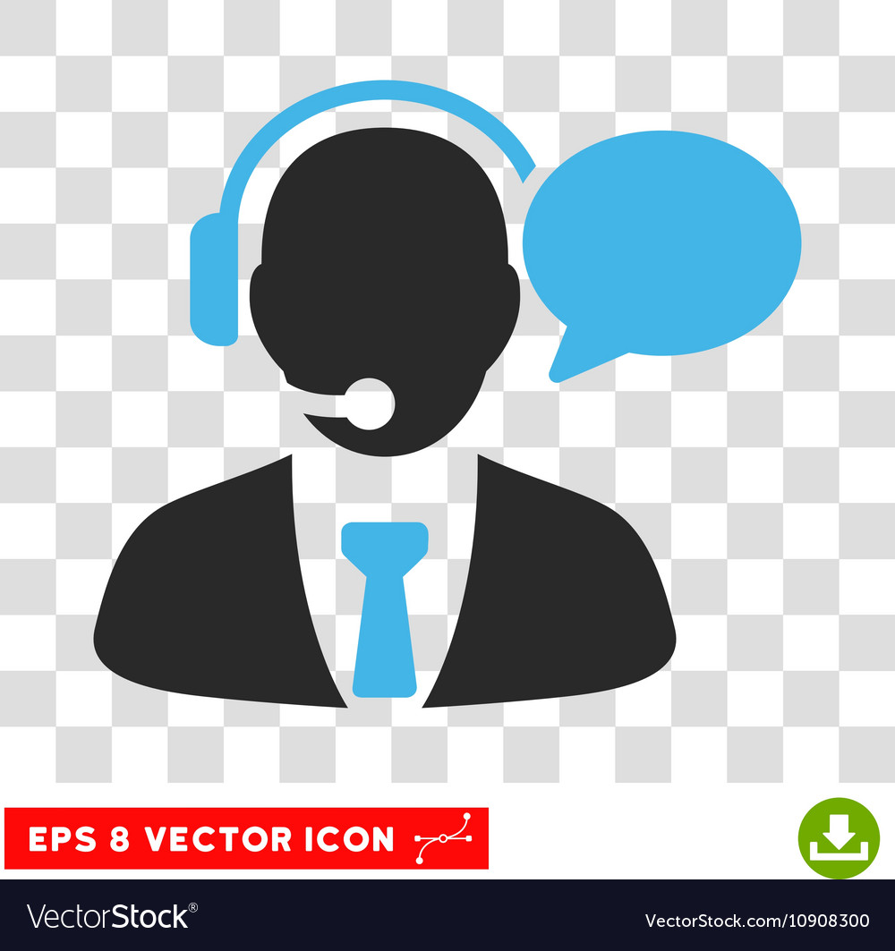 Support manager message eps icon