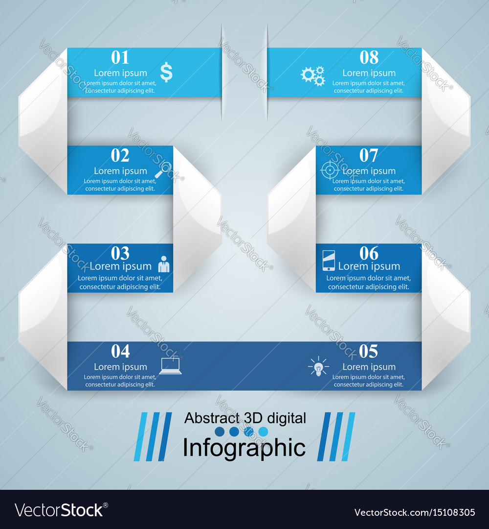 3d Infografik-Designvorlage und Marketing-Icons