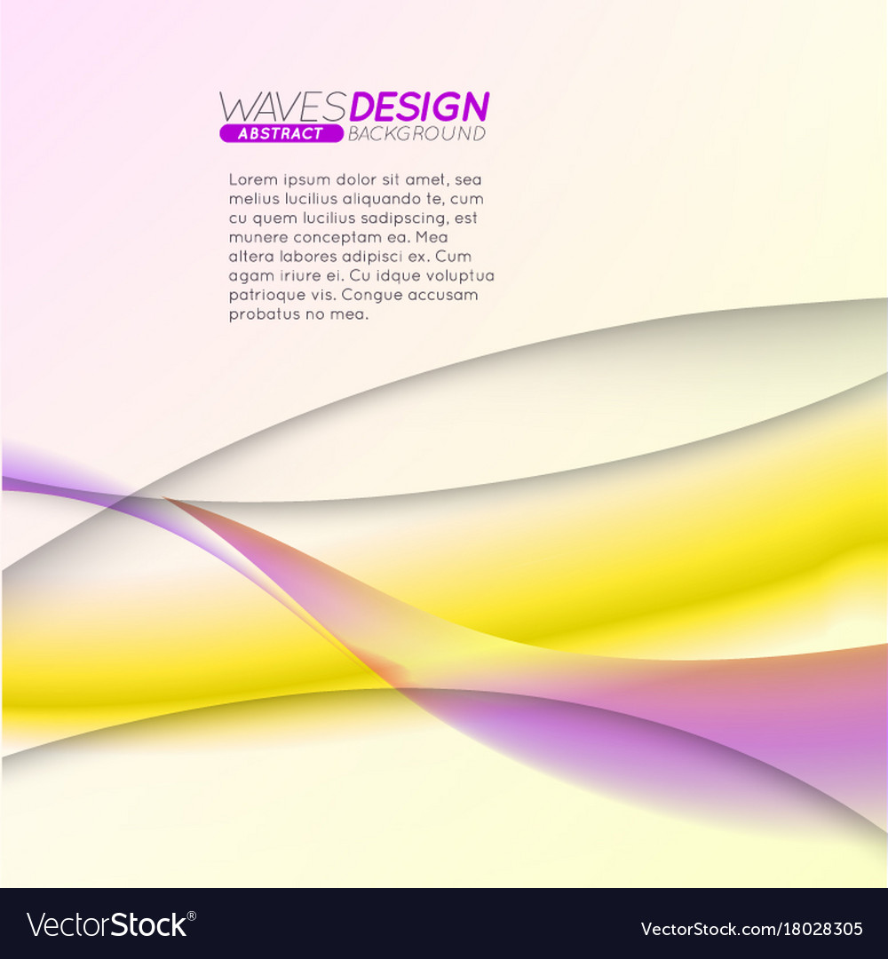 Abstract background with colorful waves