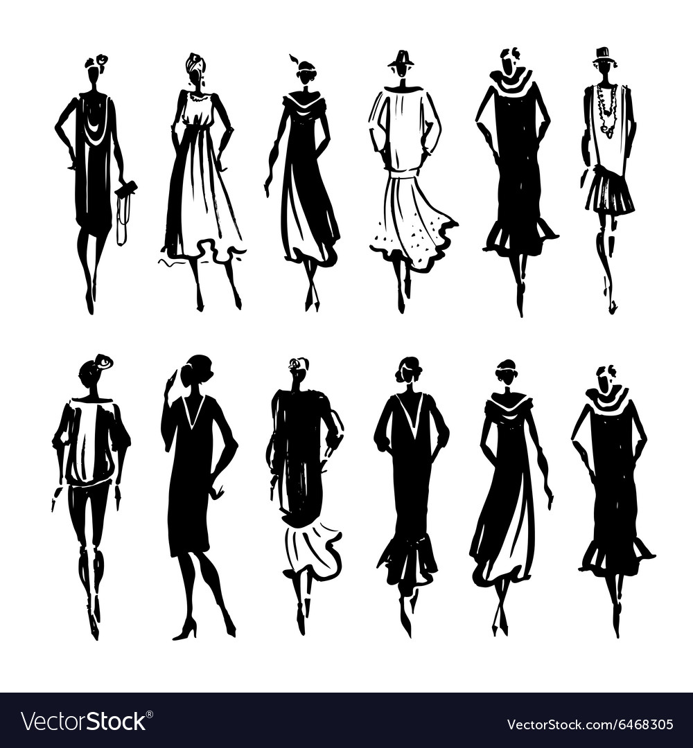 Beautiful Woman Silhouette Royalty Free Vector Image