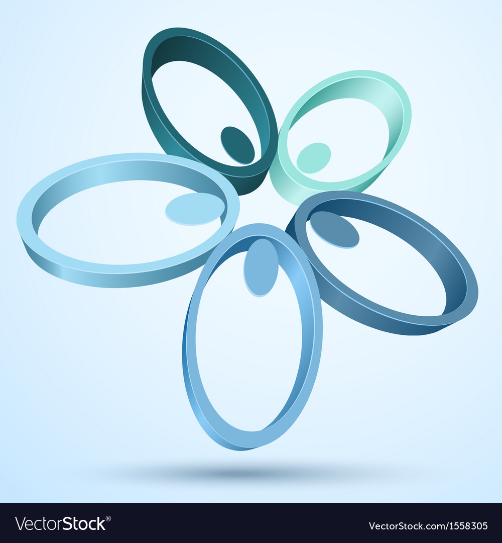 Blue flower Royalty Free Vector Image - VectorStock
