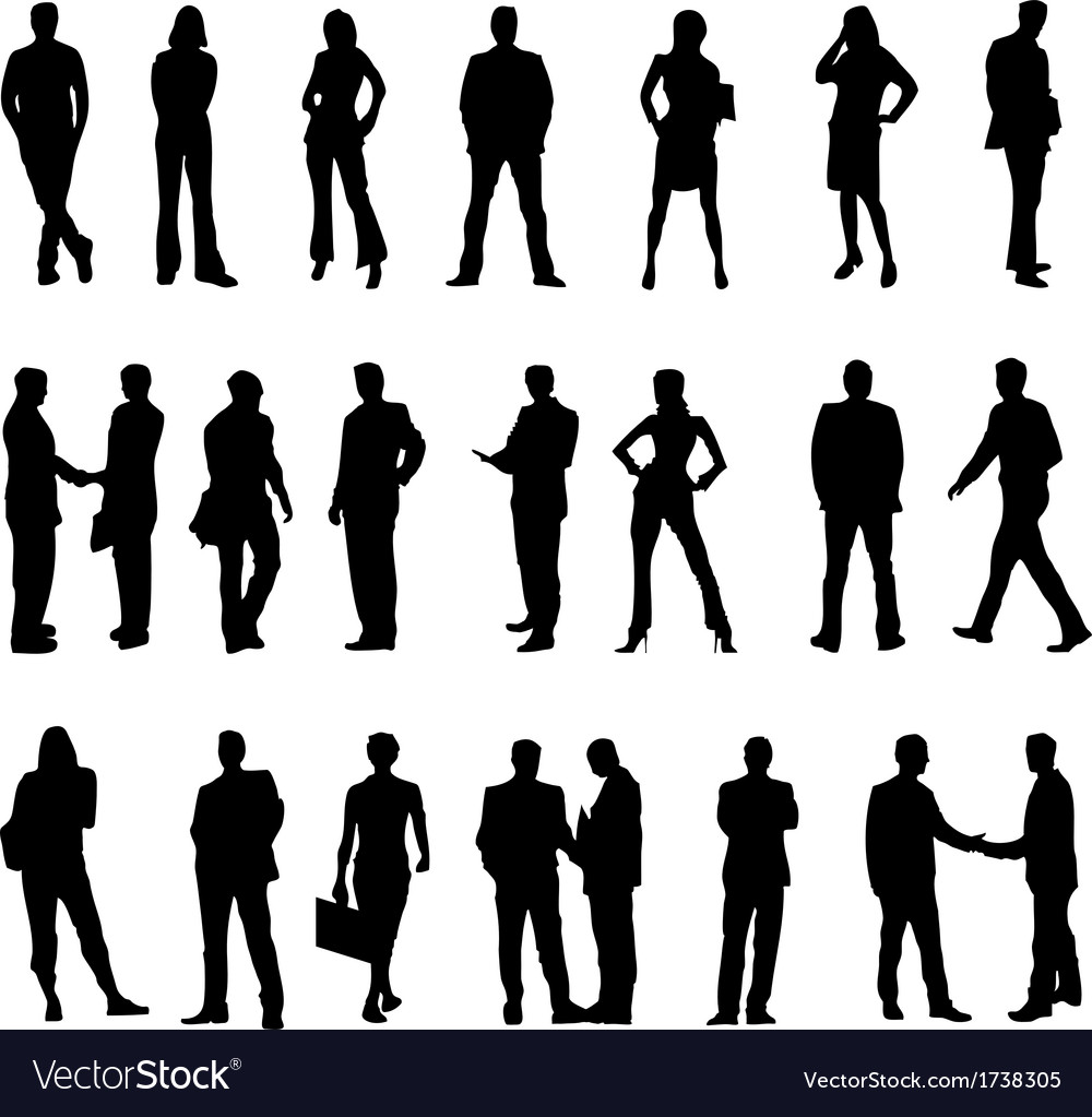 person silhouette vector